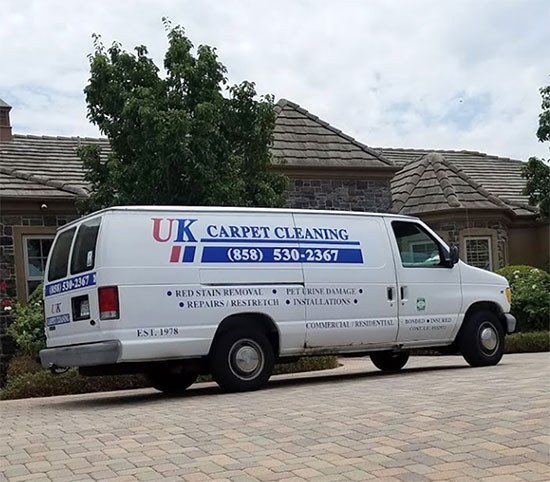 The UK CARPET CLEANING van